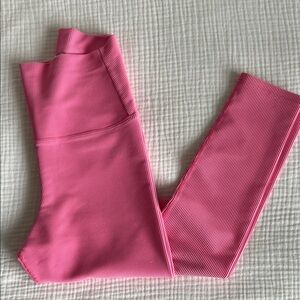 LSF x Beach Riot Pink Ribbed Leggings XS
